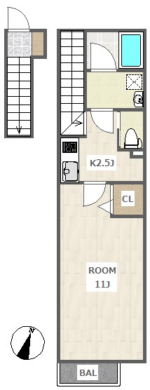 エルスタンザ喜多見 間取り